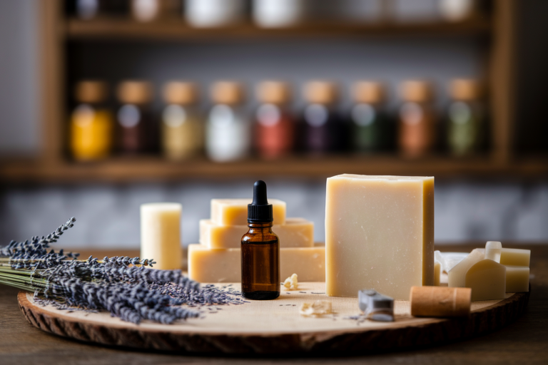 cuisine-rustique-savon-maison-lavande