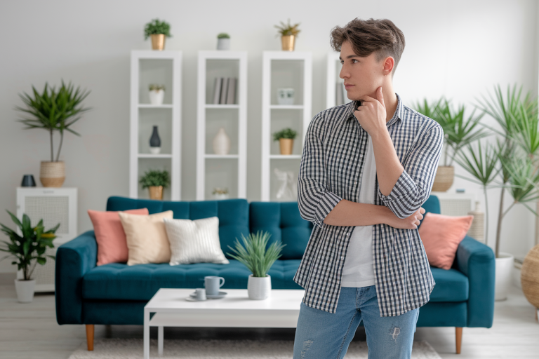 designer-interieur-debout-salon-moderne