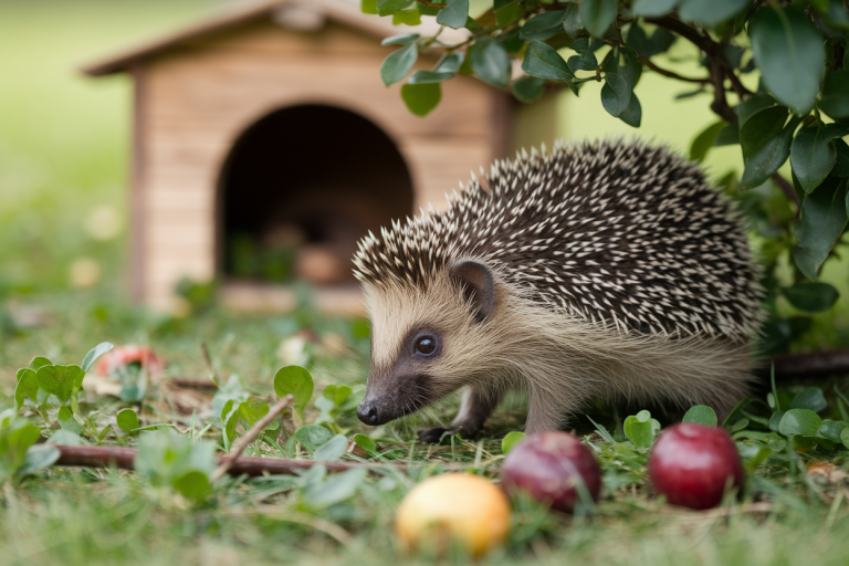 herisson-jardin-feuilles-abri